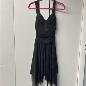 Brown sparkly sleeveless dress. Prettier than photos.